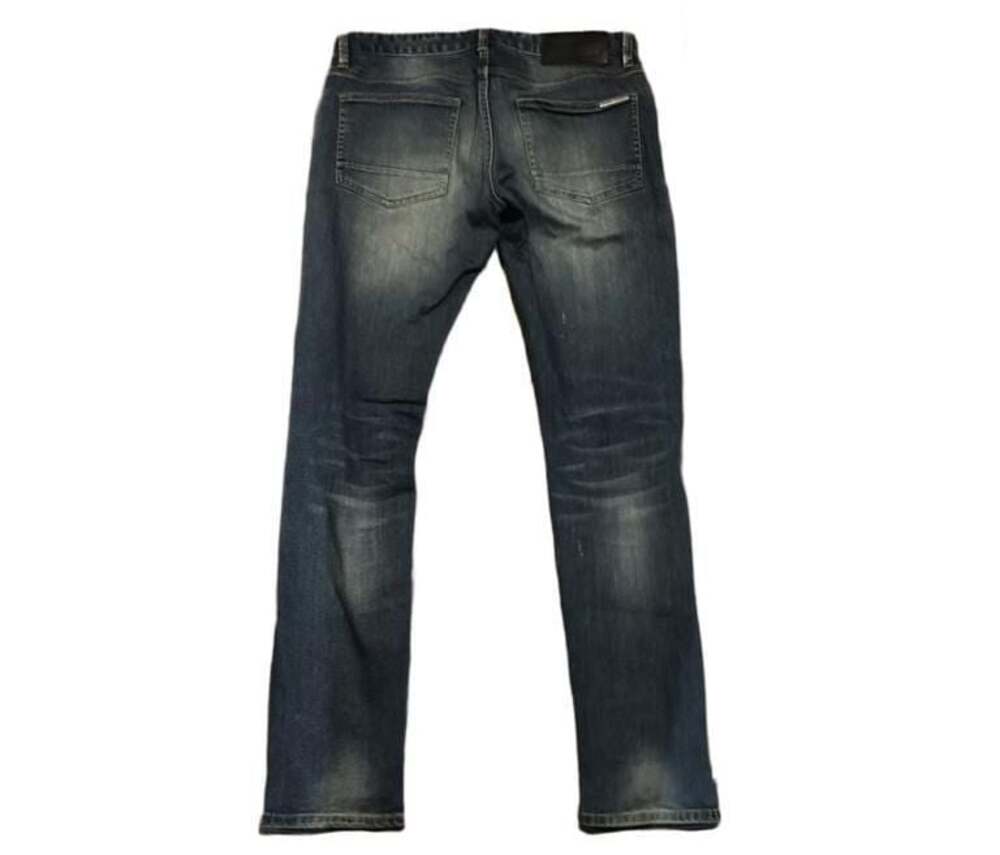 Armani Exchange Men's Blue Faded Denim Slim Fit Jeans